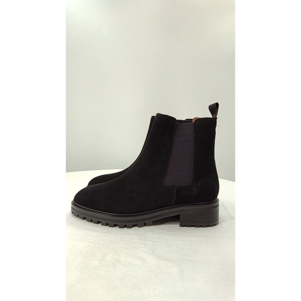 Quince Black Suede Chelsea Lug Boots - Picture 3 of 3